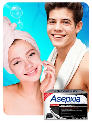 ASEPXIA with Activated Charcoal Purifying Effect Acne Treatment Bar Soap with Salicylic Acid  4 Ounce - acne cleanser, nxn acne cleanser, sdara skincare, m.a.d skincare, dr denese skincare, slmd skincare