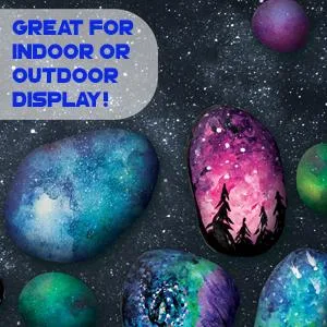 Galaxy Paint Your Own Rock Art by Horizon Group USA  Black - Details 3