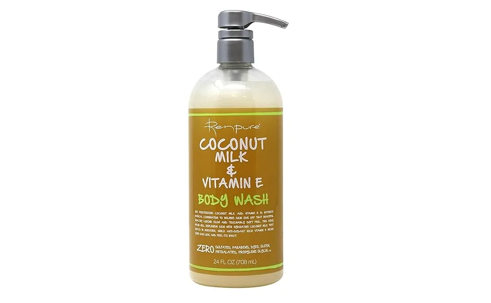 RENPURE Coconut Milk & Vitamin E Body Wash  24 Fl Oz - product information 2