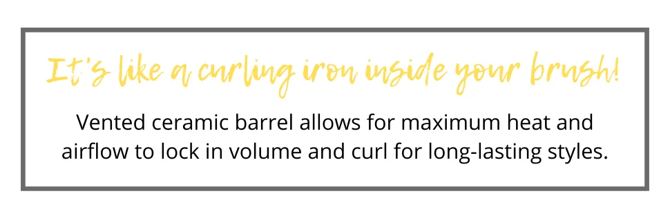 Drybar Full Pint Medium Ceramic Thermal Round Hair Brush | For Maximum Hair Styling - drybar vented ceramic barrel allows for maximum heat and airflow to lock in volume and curl