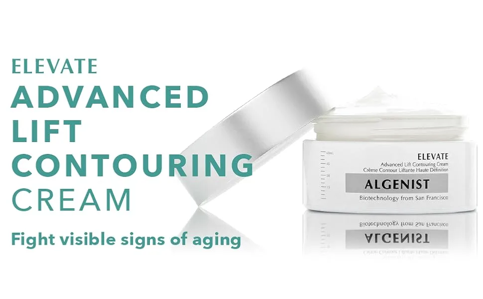 Algenist ELEVATE Advanced Lift Contouring Cream - Vegan Lifting & Firming Moisturizer Treatment with Algae & Peptides - Non-Comedogenic & Hypoallergenic - product