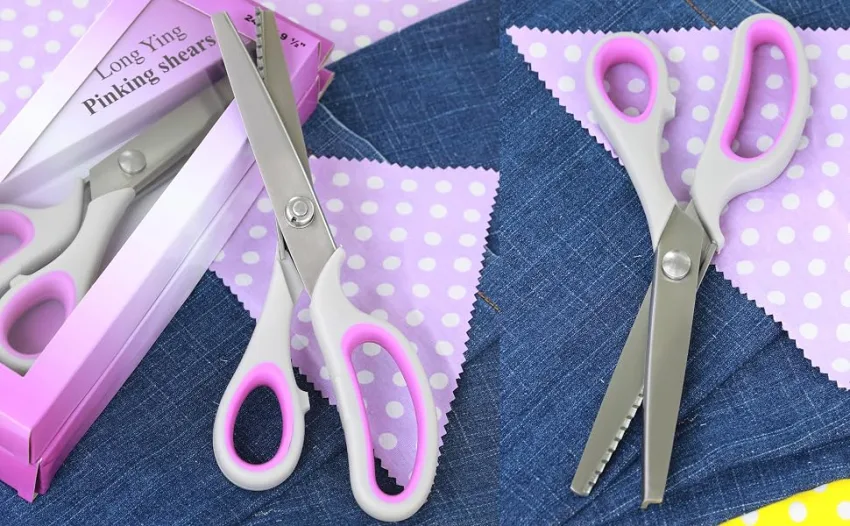 Long Ying Strong and Sharp Pinking Shears for Fabric Soft Grip Right and Left Handed Pinking Shears 9.2inch (Serrated 5mm) - product information 1