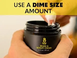 Beard Club Original Beard Cream - Moisturizing and Hydrating for Healthier Facial Hair & Skin - man using beard and scruff cream