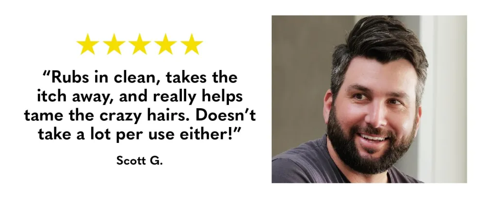 Beard Club Original Beard Cream - Moisturizing and Hydrating for Healthier Facial Hair & Skin - man with beard looking confident