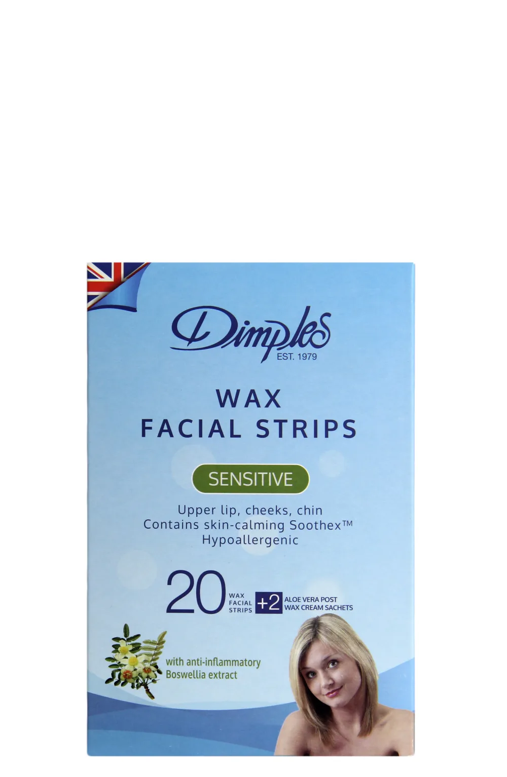 Dimples Lot de 20 bandes de cire pour cheveux pais 20 count (Pack of 1) - product information 2