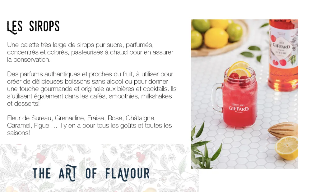 GIFFARD - Sirop de Fleur de Sureau - Recette et Fabrication Fran aises - Floral et D salt rant - 1 Litre - product information 2