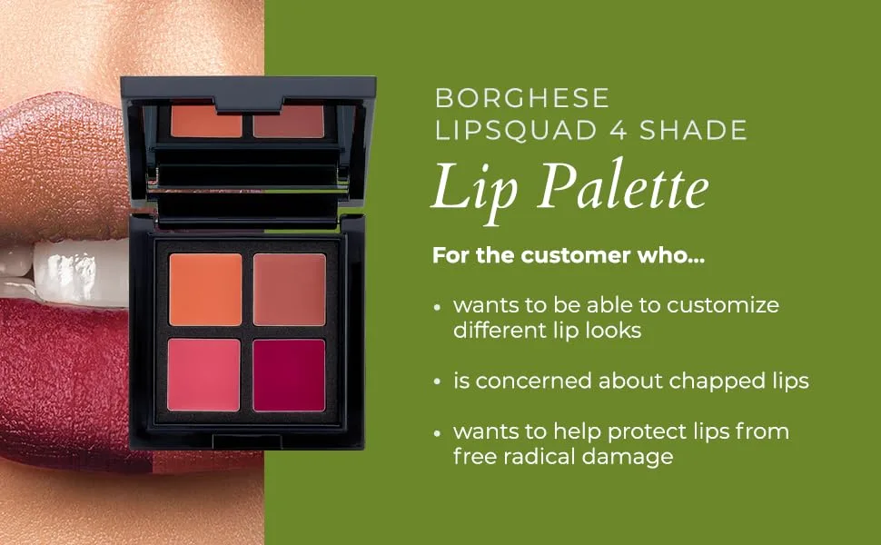 Borghese Lipsquad Lipcolor Palette - Borghese Lipsquad Lipcolor Palette