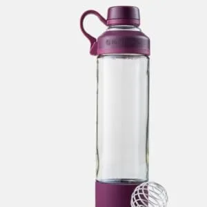 BlenderBottle Mantra Glass Shaker Bottle for Protein Mixes  20-Ounce  Plum Plum Shaker Bottle - product information 27