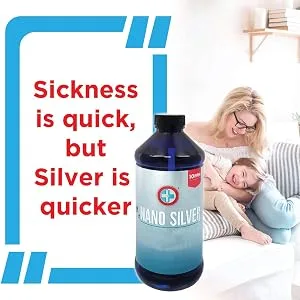 Be Smart Get Prepared 10 PPM Nano Silver Immuno Boost Supplement 16 FL Oz 16 Ounce - immuno booster nano silver
