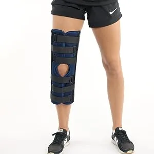 United Ortho 61016 3-Panel Knee Immobilizer  16 16 Navy - 3 panel Knee Immobilizer