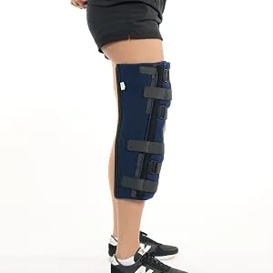 United Ortho 61016 3-Panel Knee Immobilizer  16 16 Navy - 3 panel Knee Immobilizer