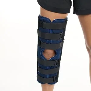 United Ortho 61016 3-Panel Knee Immobilizer  16 16 Navy - 3 panel Knee Immobilizer