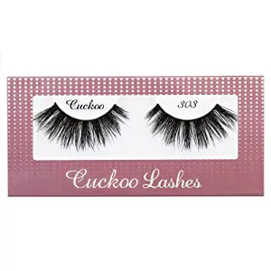 Cuckoo False Eyelashes 3D Faux Mink Lashes Dramatic Korea PBT Fiber False Lashes 100% handmade- 303 (3Pairs) 3 Pairs-Cuckoo 303 - product information 29