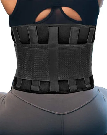 RiptGear Open Patella Knee Brace with Adjustable Side Straps - Designed to Reduce Pressure on Knee Cap Medium Left - back brace support lower lumbar compression supports braces flexible weightlifting belt