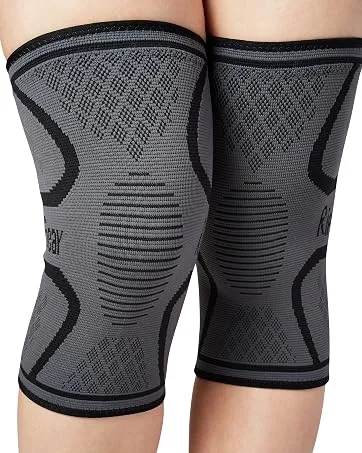 RiptGear Open Patella Knee Brace with Adjustable Side Straps - Designed to Reduce Pressure on Knee Cap Medium Left - knee compression sleeve brace for women men patella patellar arthritis stability support pain