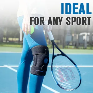 RiptGear Open Patella Knee Brace with Adjustable Side Straps - Designed to Reduce Pressure on Knee Cap Medium Left - pack torn top soporte petela structural open weaknees straps breaces people soccer players workout