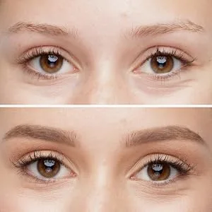 P R Arch Nemesis 4-in-1 Dual-Ended Brow Pencil  Self-Sharpening Component  Built-In Brow Grooming Comb  Conditions & Strengthens Brow Hair Medium - PÜR, pur, purcosmetics, eyebrows, brows, brow pencil, bold brows