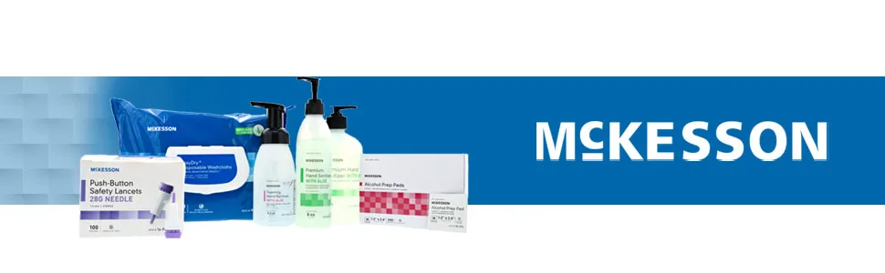 McKesson Premium Hand Sanitizer with Aloe  18 oz Spring Water Scented Antiseptic solution - Formulized with Ethanol  Aloe  and Vitamin E to kill Kill 99% of Bacteria - product information 1