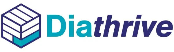 Diathrive Blood Glucose Test Strips for Diabetes   4 Second Results from 4  m Drop of Blood   Diabetic Testing Strips for Blood Sugar Testing  No Coding Required   50 Diathrive Diabetic Test Strips - Diathrive Logo