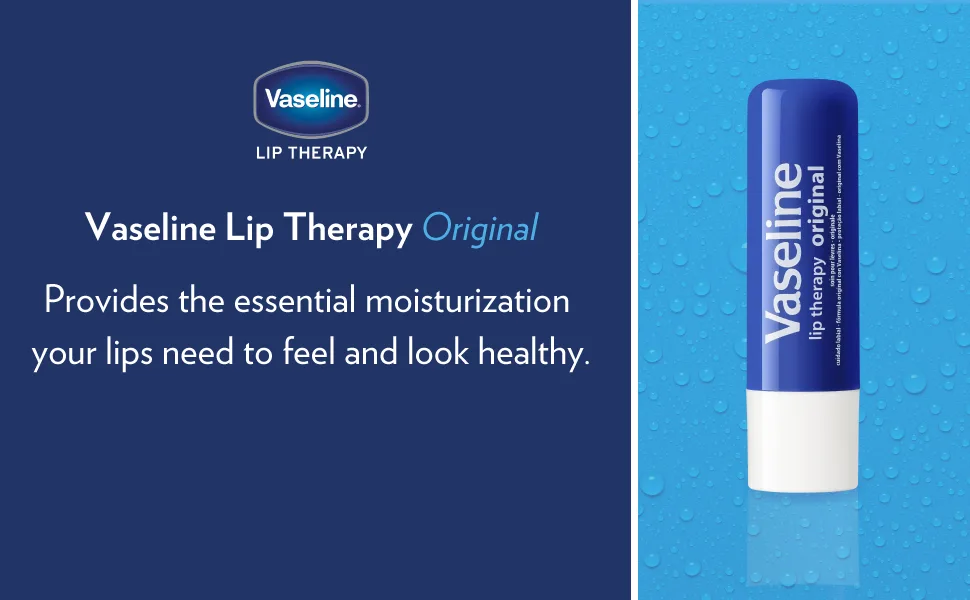 Vaseline Lip Therapy Stick with Petroleum Jelly (Original  Aloe Vera  Rosy Lips  Cocoa Butter)- 4pk Multicolor - Vaseline Lip Therapy Original