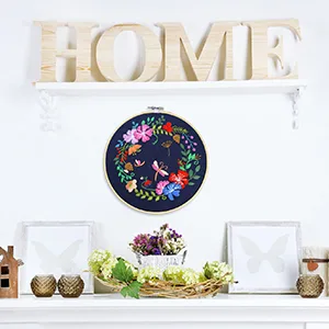 Caydo 12 Pieces 6 Inch Embroidery Hoops Set Bulk Bamboo Circle Cross Stitch Hoop Round Ring - embroidery hoops 6 in