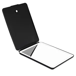 KEDSUM Rechargeable Lighted Makeup Mirror with Cover  LED Travel Mirror with Lights  Compact Vanity Mirror with Touch Screen Dimming  with a magnification pocket Spot mirror Regular Mirror-black - product information 22
