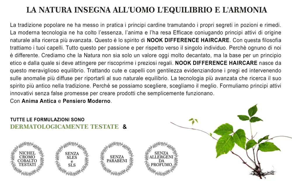 Nook Purifying Shampooing Conditionneur ANTIFORFORA Nickel Chrome Cobalt Tested 500 ml - product information 2