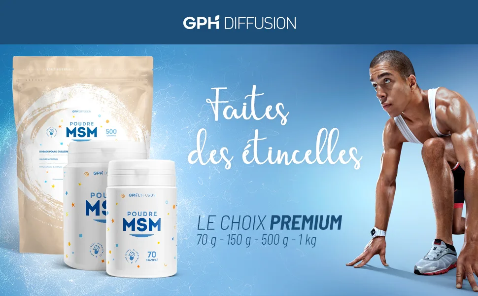 MSM - Sachet de 500 g en poudre - GPH Diffusion - product information 1