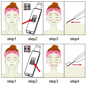 KINGA Facial Skin Scrubber Blackhead Remover Spatula Deep Facial Cleansing Facial Lifting Silver Color - product information 4