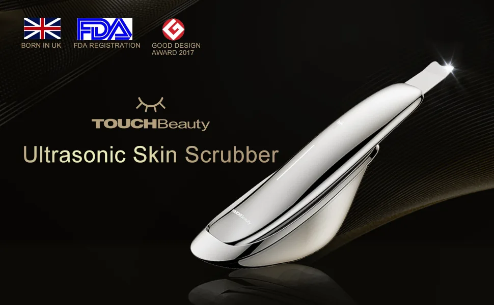 TOUCHBeauty Professional Facial Scrubber Spatula Cordless Blackheads Remover Comedones Extractor Rechargeable Skin Scraper Device -Won Red Dot Winner 2021 - touchbeauty