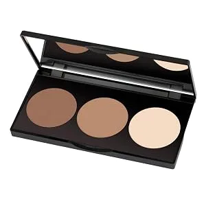 Golden Rose GR Contour Powder Kit - Defining  Bronzing and Highlighting - Lightweight  Silky-Smooth - contour