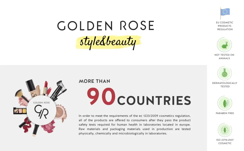 Golden Rose GR Contour Powder Kit - Defining  Bronzing and Highlighting - Lightweight  Silky-Smooth - Golden Rose