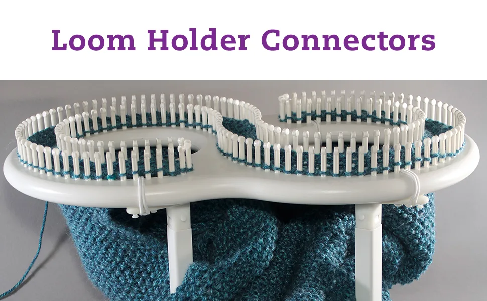 Authentic Knitting Board Holder Connectors  use with Rotating Loom 3 Piece - Loom Holder Connectors