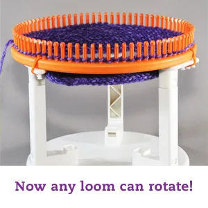 Authentic Knitting Board Holder Connectors  use with Rotating Loom 3 Piece - Now Any Loom Can Rotate
