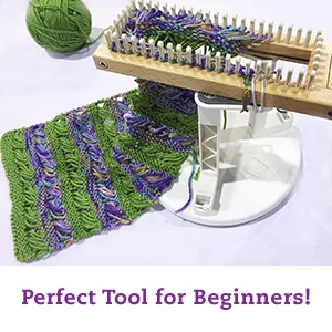 Authentic Knitting Board Holder Connectors  use with Rotating Loom 3 Piece - Perfect Tool For Beginners