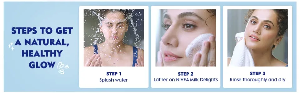 NIVEA Face Wash  Milk Delights Precious Saffron(Normal Skin)  100ml - product information 5