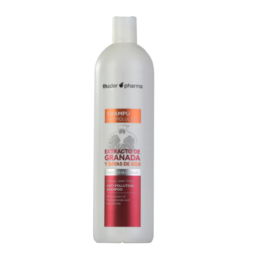 Thader Pharma Shampooing l'Extrait de Grenade et Baies de Goji id al pour tous les types de cheveux 1000 ml - product information 2