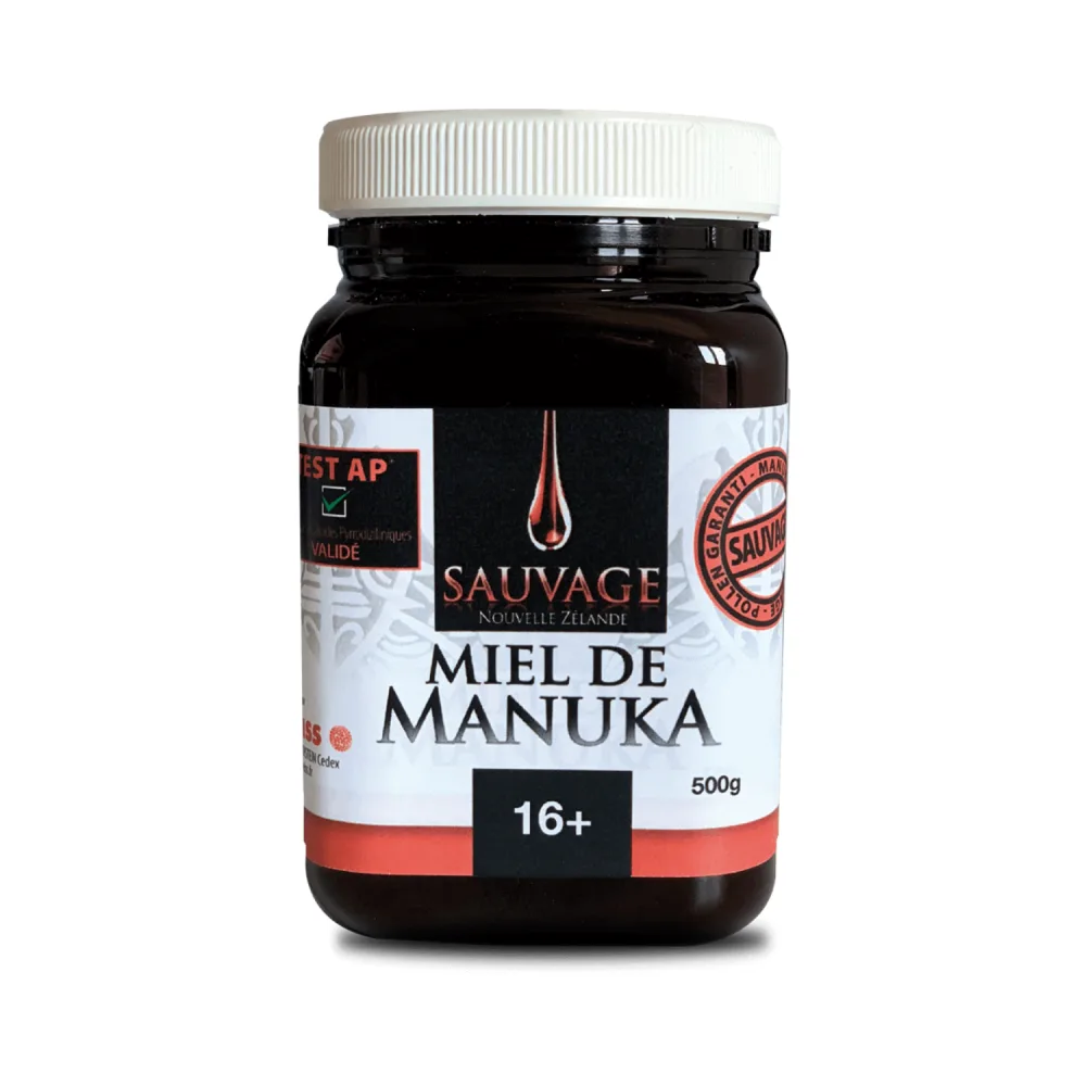Dr Theiss - Miel de Manuka Sauvage 16+ - Qualit Sup rieure Nectar Pur - Miel 100% Naturel Taux de Pollen de Manuka 96% - product information 9