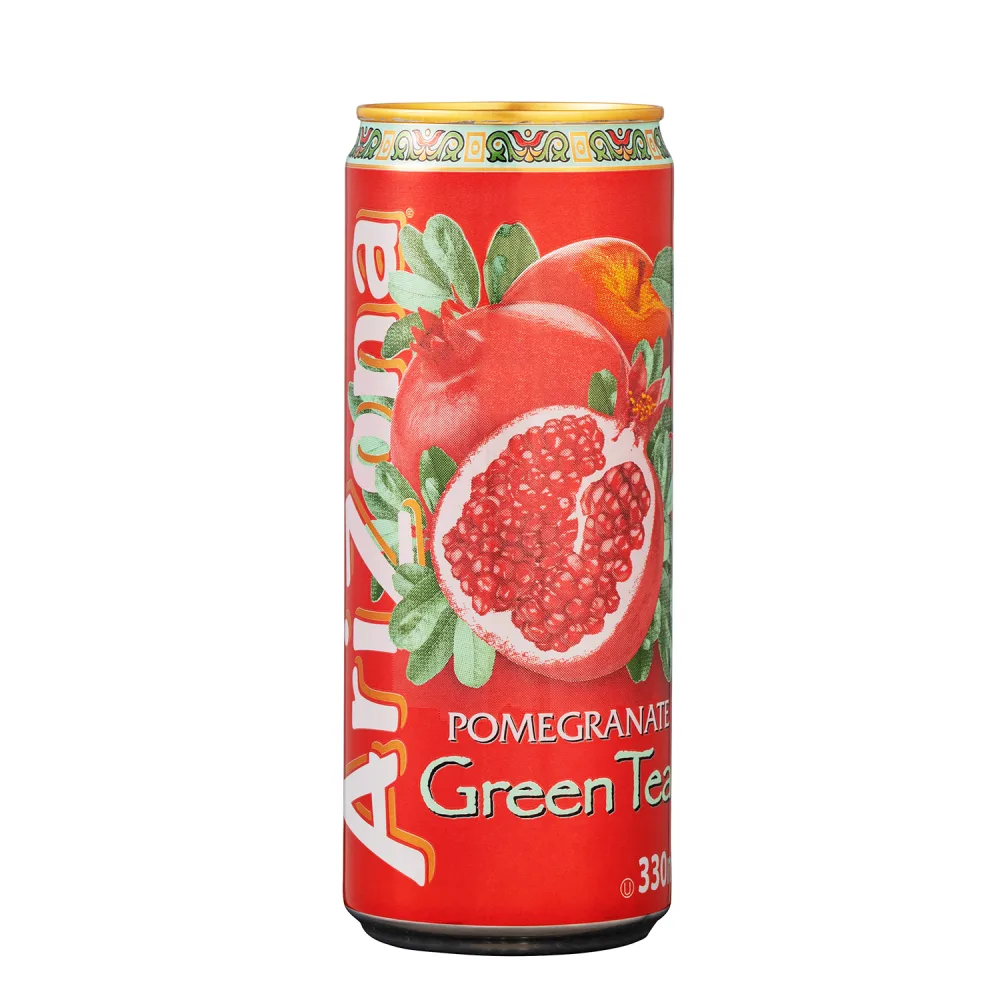AriZona - Th Vert Go t Grenade - Boisson 100% Plaisir - Emballage Design - Canette 330 ml - Pack de 12 Grenade 330 ml (Lot de 12) - product information 1