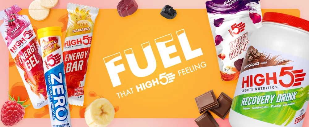 HIGH5 Energy Bars - High Carb Energy Bars Real Fruit Oat Bars - Healthy Snacks Snack Bars Multipack for Training & Racing - Raspberry & White Chocolate - pack of 12x55g - Fuel That HIGH5 Feeling Desktop