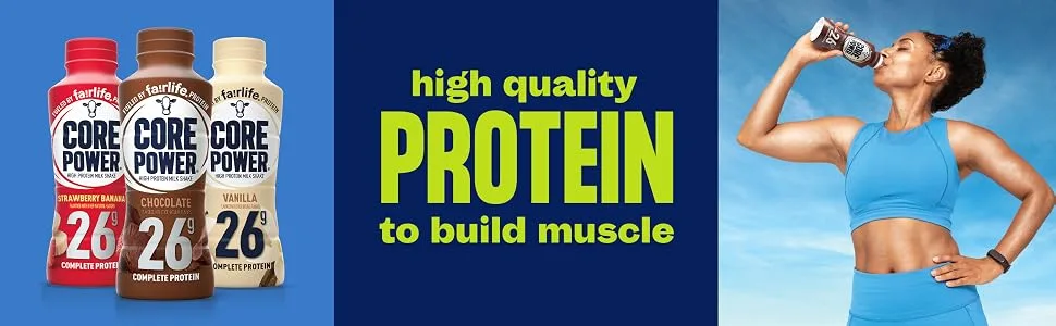 Core Power Elite High Protein Shake 42g High Protein Milk Shake Ready To Drink for Workout Recovery - Vanilla - 14oz - Pack of 12 - image