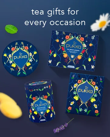 Pukka Herbs Organic Herbal Tea Box Caffeine Free - Licorice and Cinnamon - 4 Packs x 20 tea bags - 80 tea bags - aplus content image