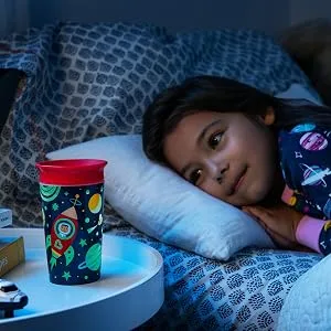 Munchkin  Miracle  360 Degree Glow in The Dark Sippy Cup - 9 Ounce - Camping Yellow - miracle cup glow in the dark