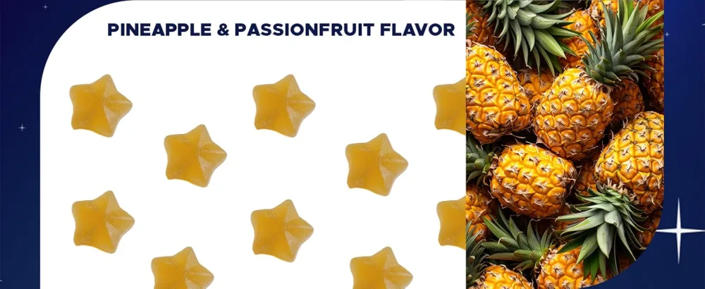 Vitamatic Sugar-Free Kids 1mg Melatonin Gummies - Pineapple & passionfruit Flavored - 90 Gummies - product information 2