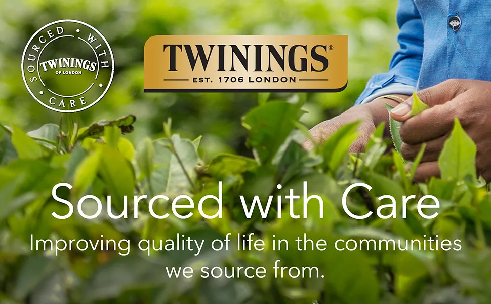 Twinings Lemon & Ginger Herbal Tea Individually Wrapped Bags - Naturally Caffeine-Free - 100 Teabags - Black Tea, Bag, Premium, Flavored, Earl Grey, Decaf, English Breakfast, Leaf, Caffeine, Iced, Brew