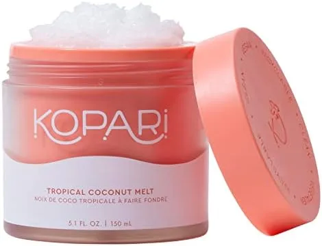 Kopari Organic Tropical Coconut Melt Multi Purpose Moisturizer 100% Unrefined Coconut Oil  Clean & All Natural - 5 oz - Kopari Organic Tropical Coconut Melt, Multi Purpose Moisturizer, 100% Unrefined Coconut Oil, Body, Hair and Face, Clean & All Natural, 5 oz