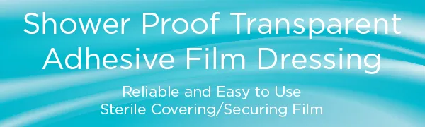 Showerproof Transparent Adhesive Film Dressing 4 x 4 3/4 50 Per Box - SHOWER PROOF DRESSING TRANSPARENT ADHESIVE FILM 4