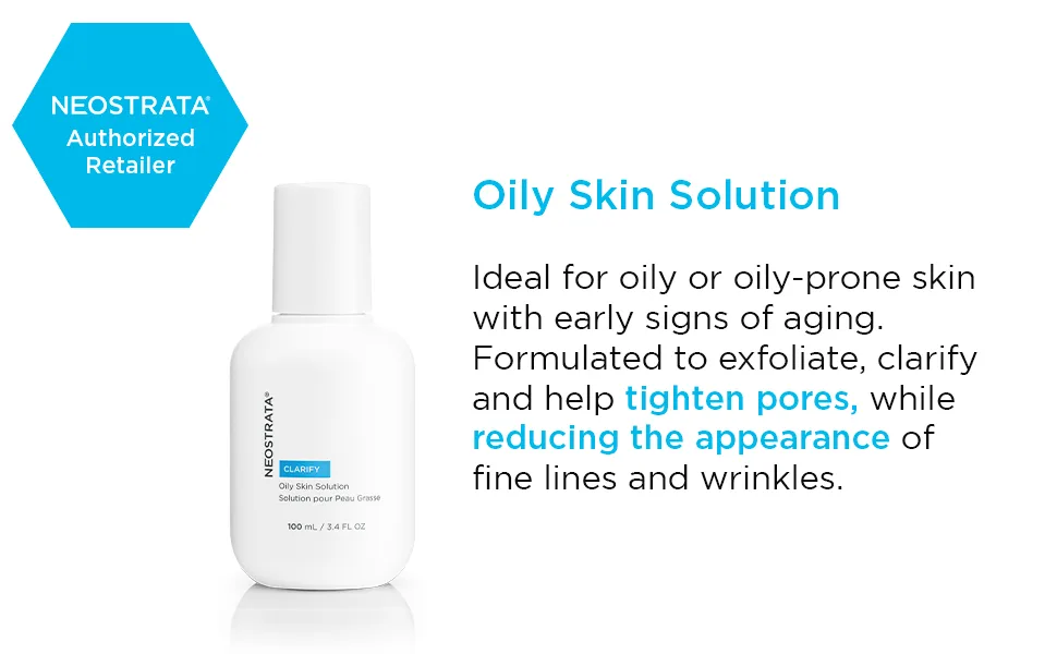 NEOSTRATA Oily Skin Solution Pore Minimizing Toner with Glycolic Acid Non-Comedogenic  3.4 fl. Oz - Oily Skin Solution