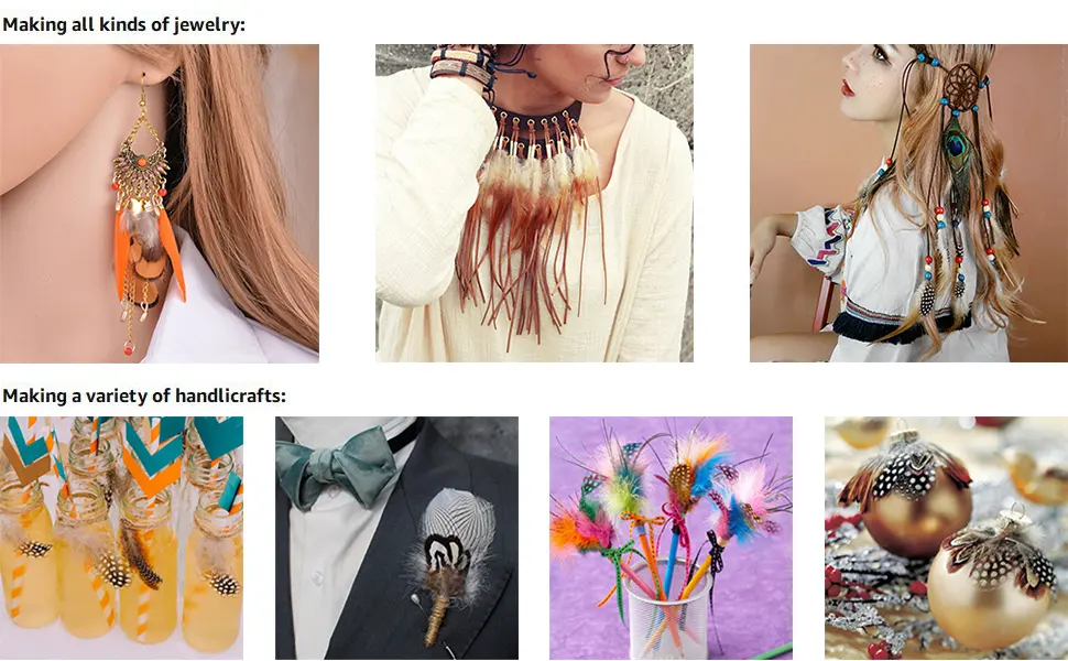 180pcs 6 Style Natural Feathers Assorted Mixed Feathers for Dream Catcher Crafts Decoration (6 Styles/180 Pcs) - B07MPB4Q8N