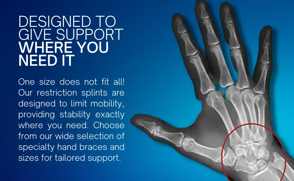 Comfort Cool Thumb CMC Restriction Splint  Right Small Plus 6-1/2 to 7-1/4 - Comfort Cool 3